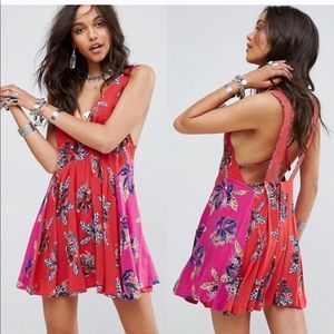 Free People~Floral Boho Hippie Dress NWT